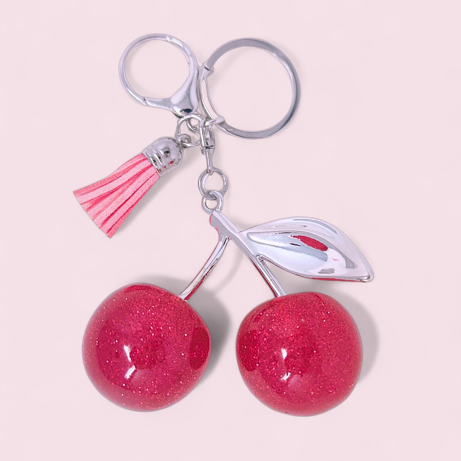 Cherry Spark Keyring – Pink Pop Edition 🍒