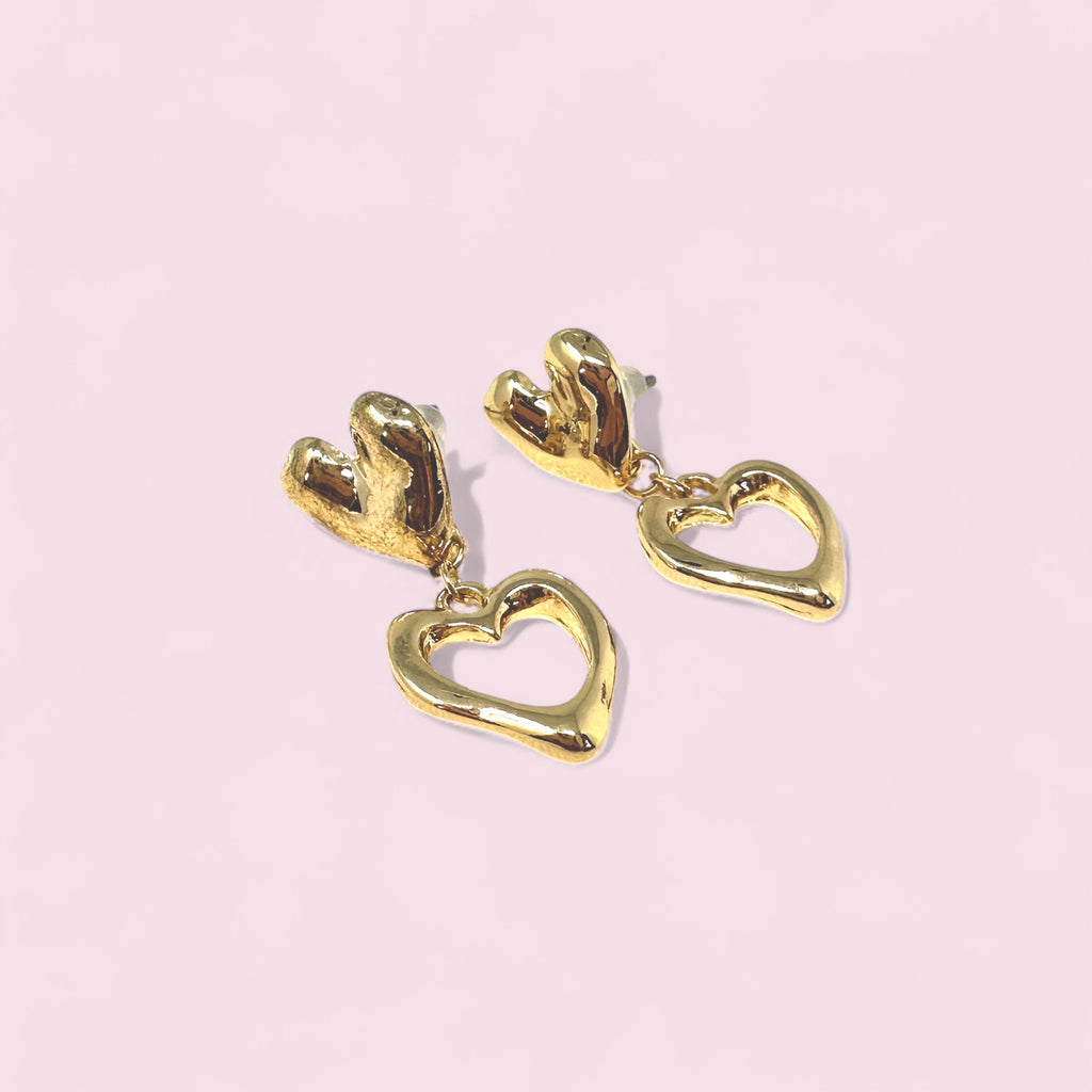 Heart Drop Earrings