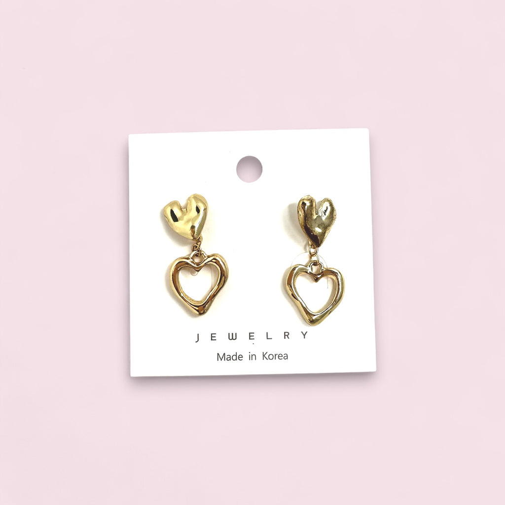 Heart Drop Earrings